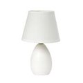 All The Rages All The Rages LT2009-OFF Small Oval Ceramic Table Lamp - Off White LT2009-OFF